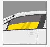 Vitre avant coulissante