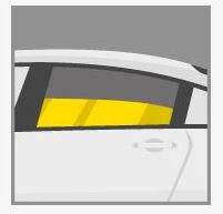 Vitre arrière coulissante